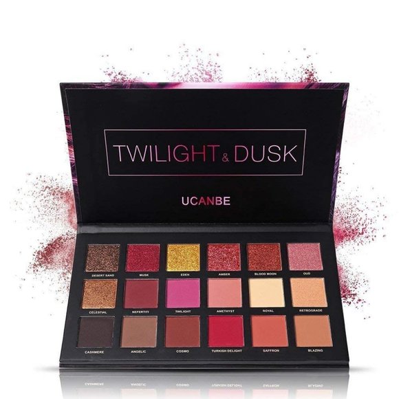 18 Colors Aromas Long Lasting Reflective Shimmer Matte Glitter Nude Eyeshadow - Picture 7 of 11